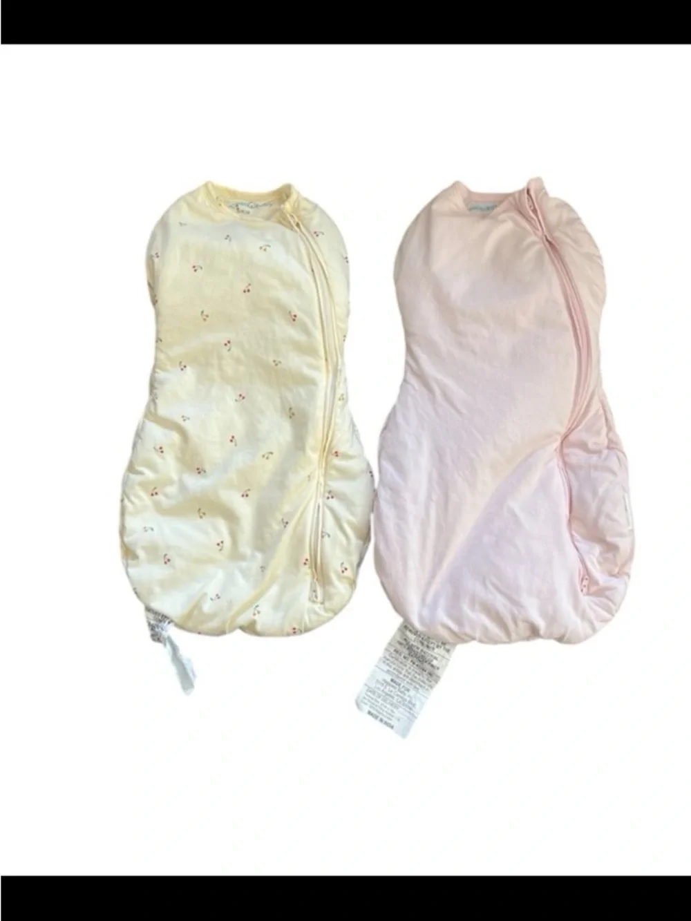 Happiest Baby SNOO Comforter Sack Swaddle Bundle Size Small Pink Cherry Set of 2